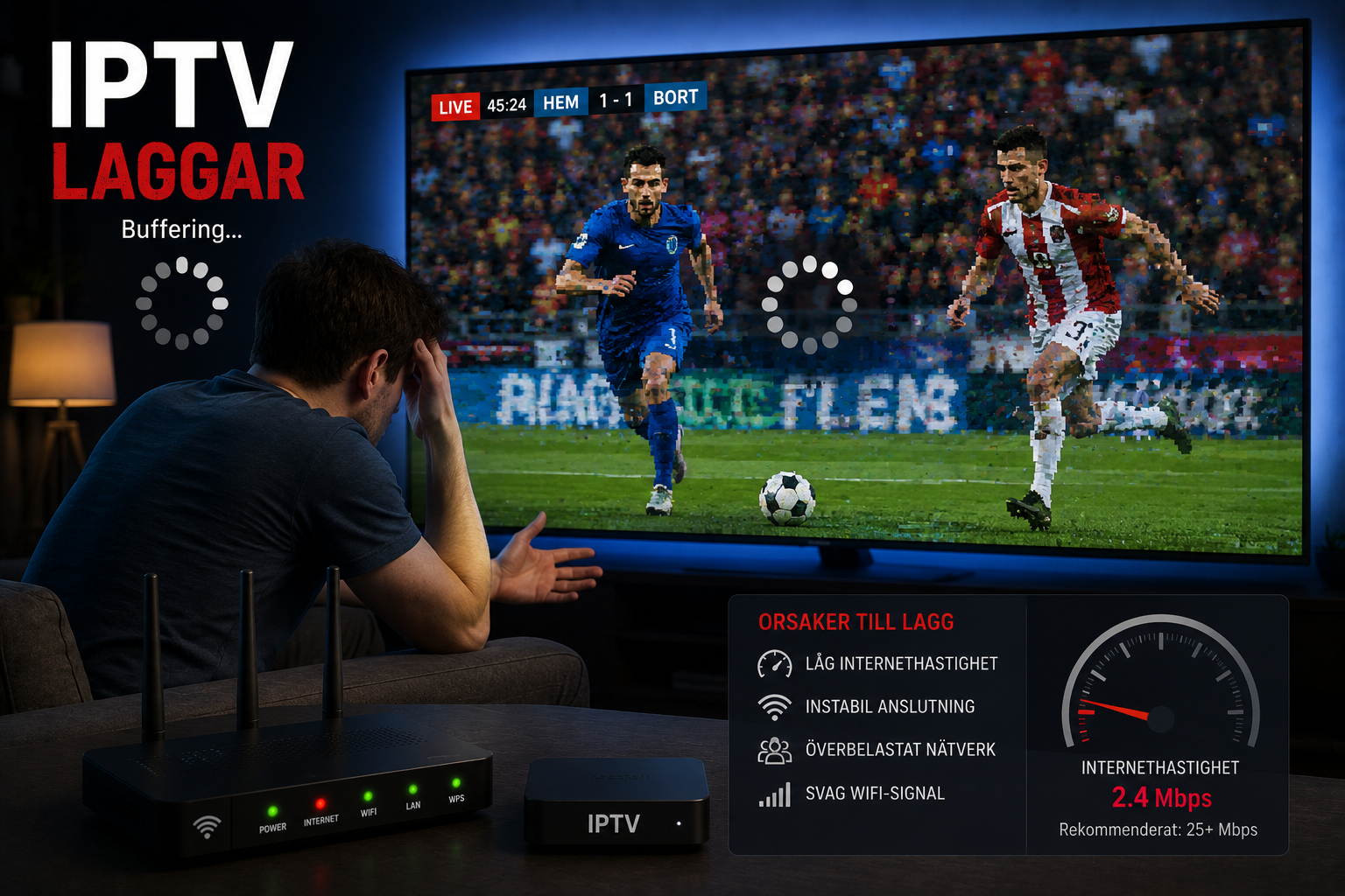iptv laggar