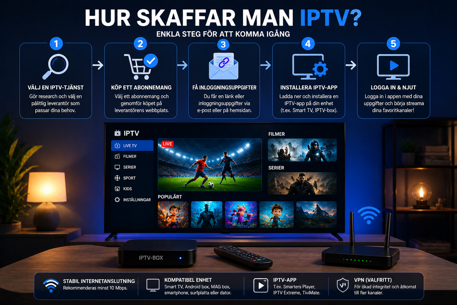 hur skaffar man iptv