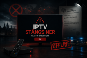 iptv stängs ner