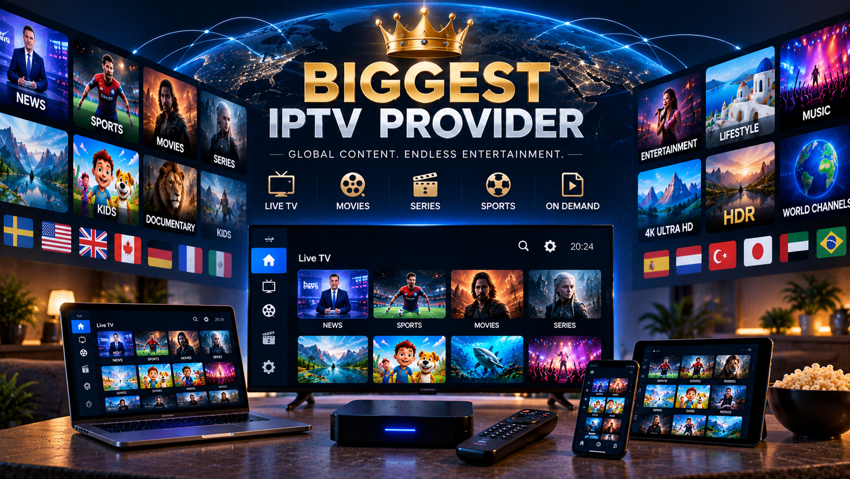 biggest iptv provider